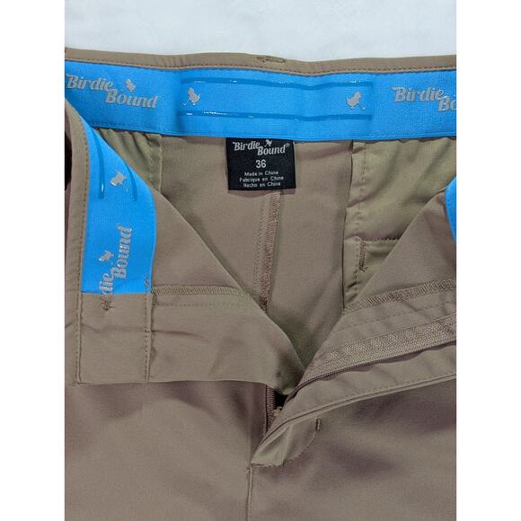 Khaki Cargo Golf Shorts by Birdie Bound 38W 9L (labeled 36W) - Picture 5 of 10